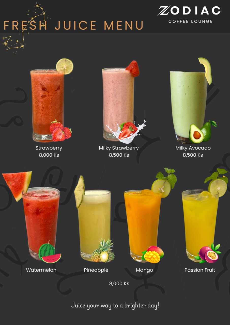 bakery menu